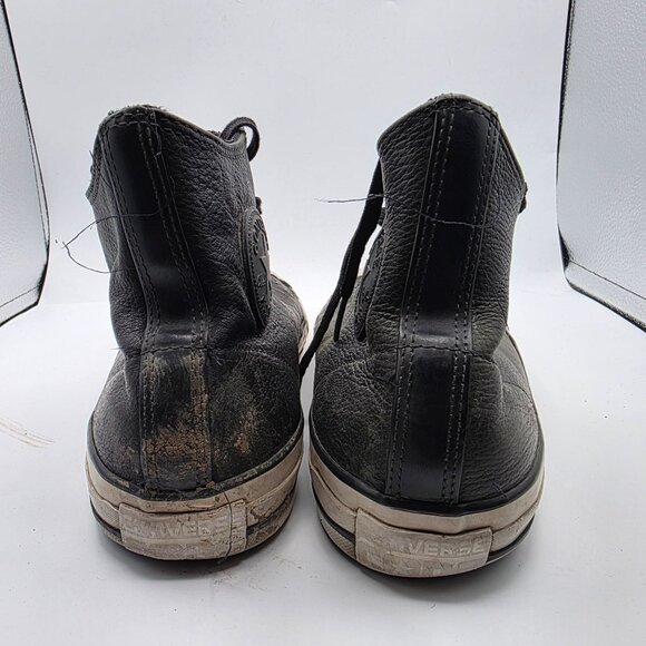 Converse All Star Pro Mens Size 12 Black Leather High Top Skate Shoes 151382C - Picture 5 of 13